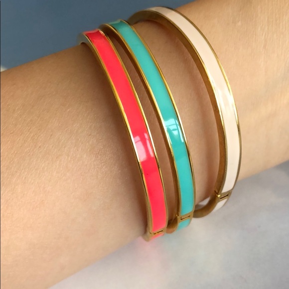Kate Spade Thin Enamel Bangles - Picture 2 of 10